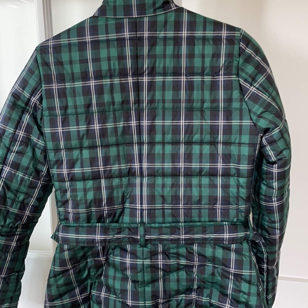 J Crew Navy & Green Puffer Coat - Size XS - Picture 7 of 9